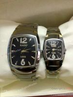 Replica Rado Jubile Tungsten Watches 2-Tone Black Dial